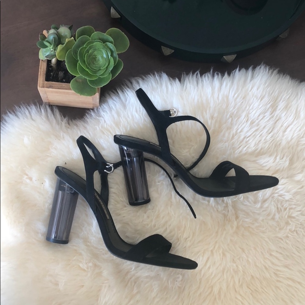ZARA Clear Block Heels